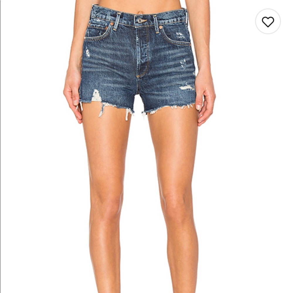 AGOLDE Jaden High Rise Denim Shorts